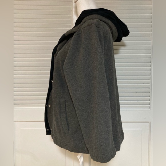 GUC  Lauren Ralph Lauren Gray & Black Lightweight Jacket Size XL - Picture 4 of 9